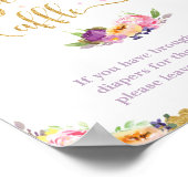 Poster Fée Purple rose Floral Bébé Moissonneuse Raffle Si (Coin)