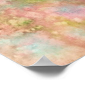 Poster Fée Rose floue avec roses roses roses (Coin)