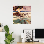 Poster Fée "Sirène" par Alice B Woodward (Bureau à domicile)