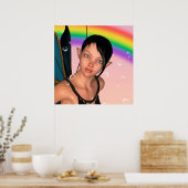 Poster Fée sous l'arc-en-ciel (Cuisine)