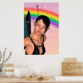 Poster Fée sous l'arc-en-ciel (Cuisine)