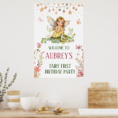 Poster Fée Whimsical Premier anniversaire (Cuisine)