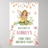 Poster Fée Whimsical Premier anniversaire (Devant)