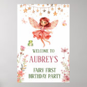 Poster Fée Whimsical Premier anniversaire (Devant)