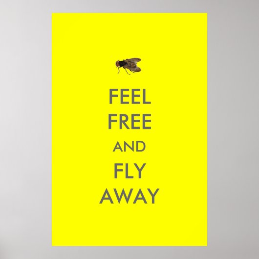 Poster "Feed Free and Fly Away" (Devant)