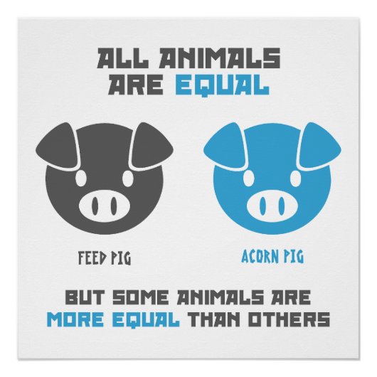 Poster Feed Pig, Acorn  (Devant)