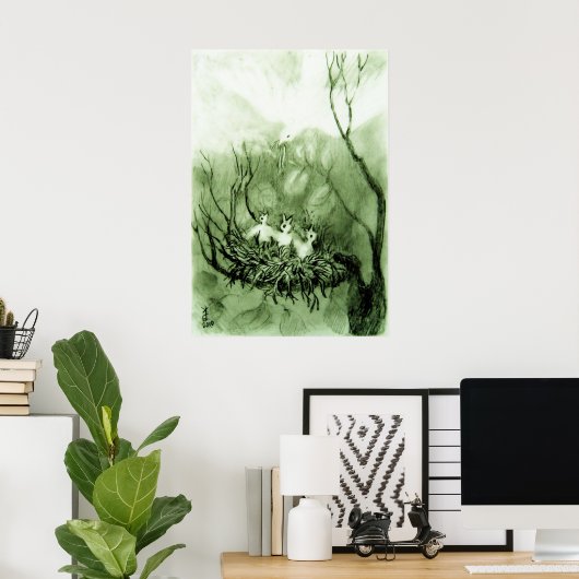 Poster "Feed Time" (Bureau à domicile)