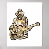 Feel the Blues - Conception de guitare artistique