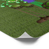 Poster Féerie de batteur à ailes de Dragon Vert (Coin)