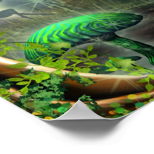 Poster fées dans le bois (Coin)