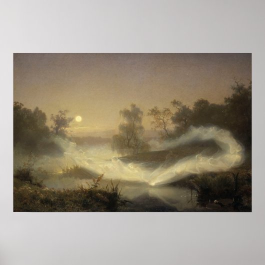 Poster Fées dansantes vintage par August Malmström (Devant)