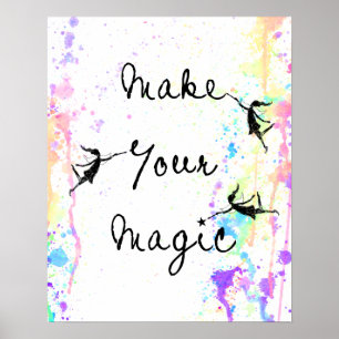 Poster Fées d'art : Faites votre aquarelle magique