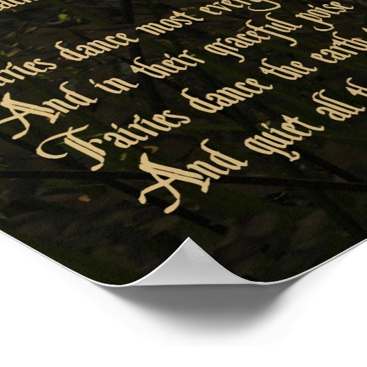 Poster Fées de bois (Coin)