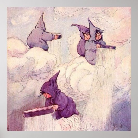 Poster Fées de la Pluie Faisant de la Pluie (Devant)