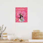 Poster Fées de l'amour en fleurs dansant (Cuisine)