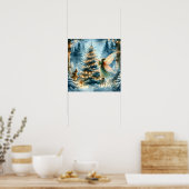 Poster Fées de Whimsical en Wonderland hivernal (Cuisine)