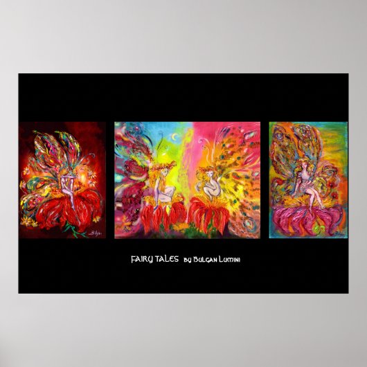 POSTER FÉES DES FLEURS DANS LA NUIT (Devant)