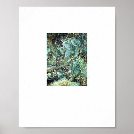Poster Fées esthétique de mode Fairycore Goblincore Cot (Devant)