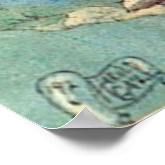 Poster Fées Fuchsia vintage (Coin)