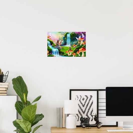 Poster Fées Mignonnes (Bureau à domicile)