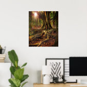 Poster Fées, Wiccan, Pagan, Forêt ensoleillée (Bureau à domicile)