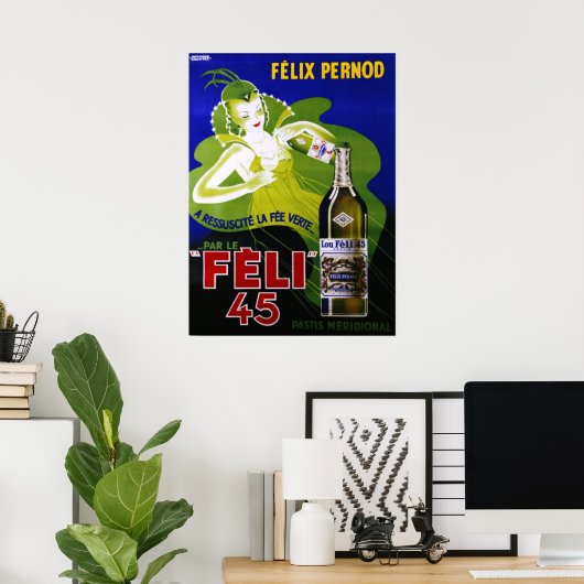 Poster FELI 45 ABSINTHE (Bureau à domicile)