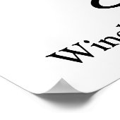 Poster Félicats Grad blanc noir classe de script personna (Coin)