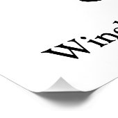 Poster Félicats Grad blanc noir classe de script personna (Coin)