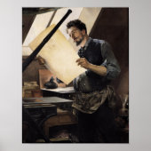 Poster Felicien Rops dans son studio (Devant)