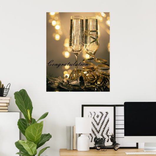 Poster Félicitations (Bureau à domicile)