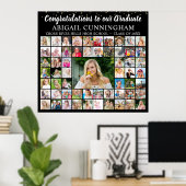 Poster Félicitations 59e année Collage de photos Confetti (Bureau à domicile)