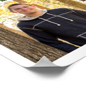 Poster Félicitations 66e année Collage photo Couleur pers (Coin)