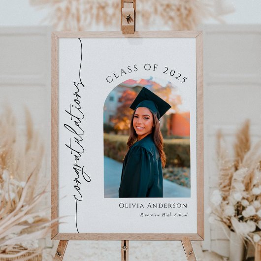 Poster Félicitations à l'Affiche de bienvenue des diplôme