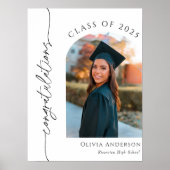 Poster Félicitations à l'Affiche de bienvenue des diplôme (Devant)