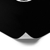 Poster Félicitations à l'obtention du diplôme Noir Or Jau (Coin)