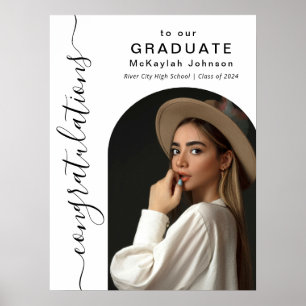Poster Félicitations à notre diplômé pour la photo d'arch