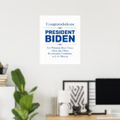 Poster Félicitations au Président Biden Candidat le plus (Bureau à domicile)