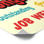 Poster Félicitations Couleurs rétro (Coin)