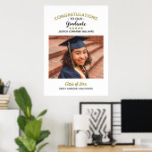 Poster Félicitations Custom Photo Graduate Graduation (Bureau à domicile)