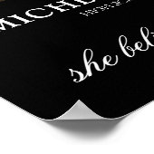 Poster Félicitations diplômé Or Noir (Coin)