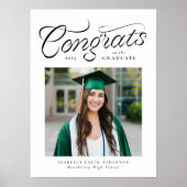 Poster Félicitations diplômé tendance fête de remise de d (Devant)