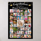Poster Félicitations Diplômée 45 - Collage photo (Devant)