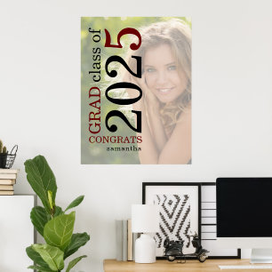 Poster Félicitations Grad 2023 Photo Overlay Bourgogne No