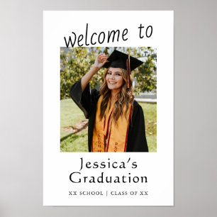 Poster Félicitations Grad Grad Graduation Party Photo Bie