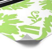 Poster Félicitations Graduation Custom Name Banner Lime (Coin)