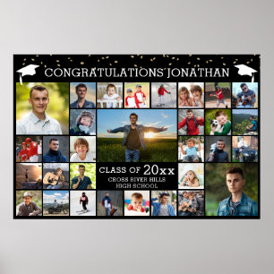 Poster Félicitations Gradué 31 Photo Collage de votre mou
