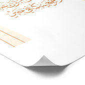 Poster Félicitations mariages en arabe avec Arc d'or (Coin)