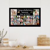 Poster Félicitations modernes Diplômé 29 - Collage photo (Cuisine)