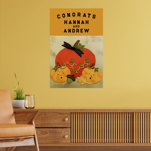 Poster Félicitations pour la fête de mariage (Salon 2)