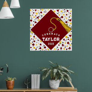 Poster Félicitations pour la remise des diplômes